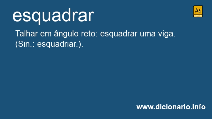 Significado de esquadras