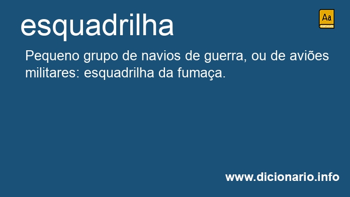 Significado de esquadrilha