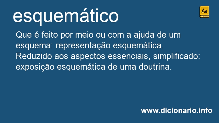 Significado de esquemtica