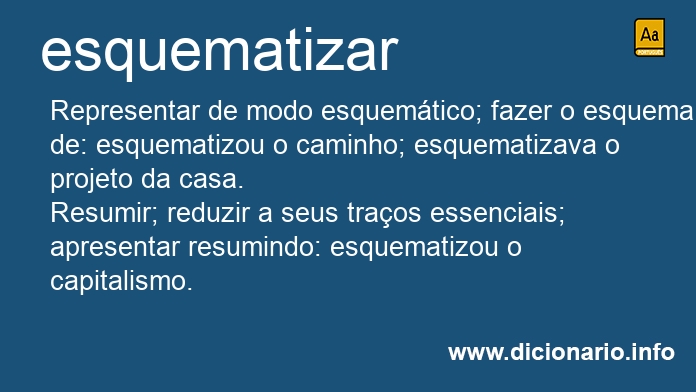 Significado de esquematize