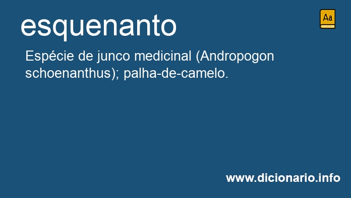 Significado de esquenanto
