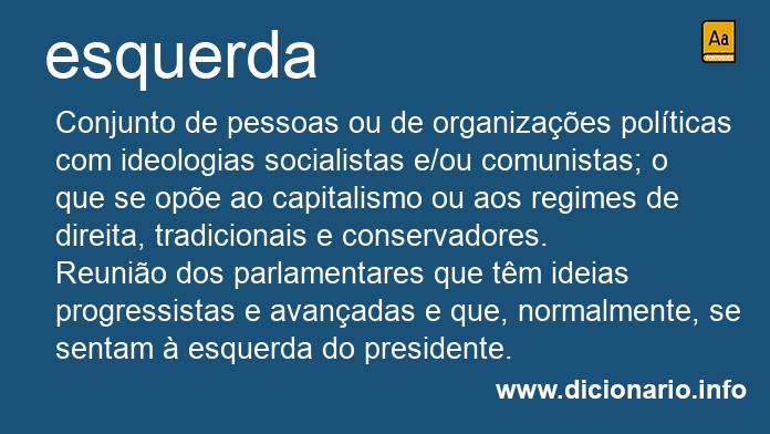 Significado de esquerda