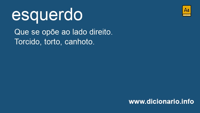 Significado de esquerdos