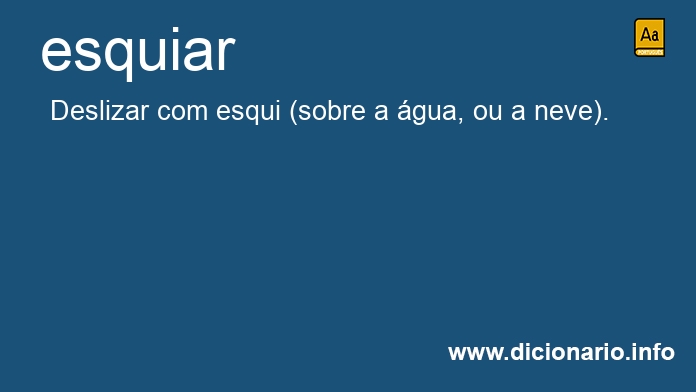 Significado de esquiar