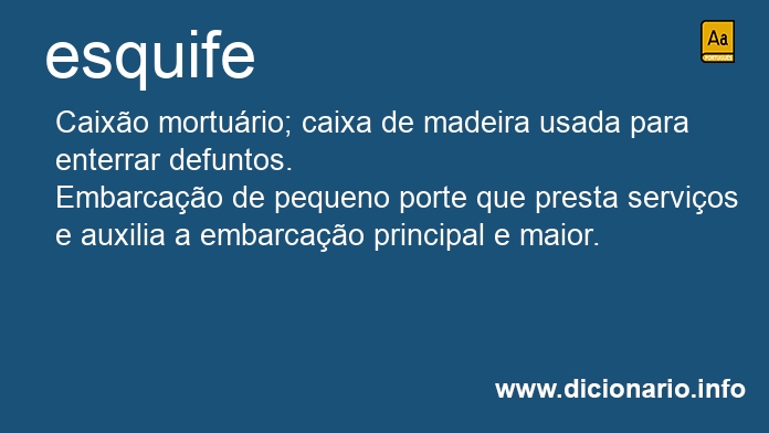 Significado de esquife