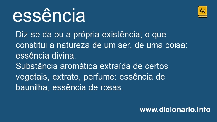 Significado de essncia