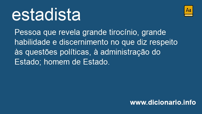 Significado de estadistas