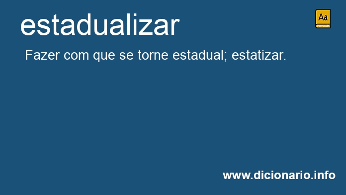 Significado de estadualize