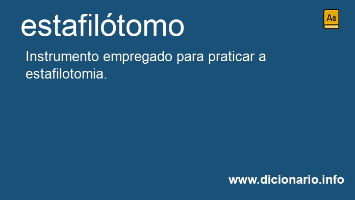 Significado de estafiltomo