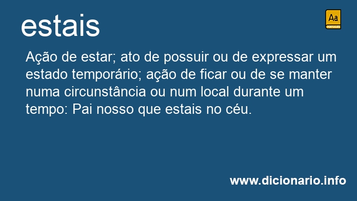 Significado de estais