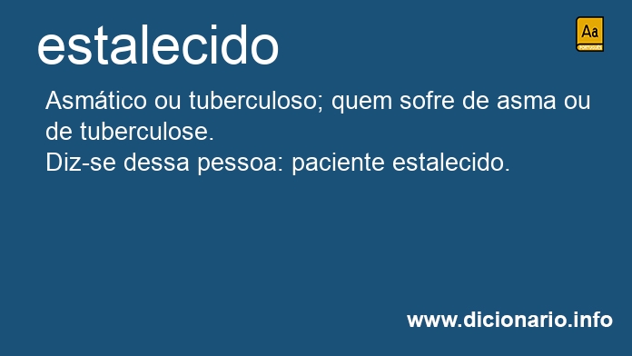 Significado de estalecidos