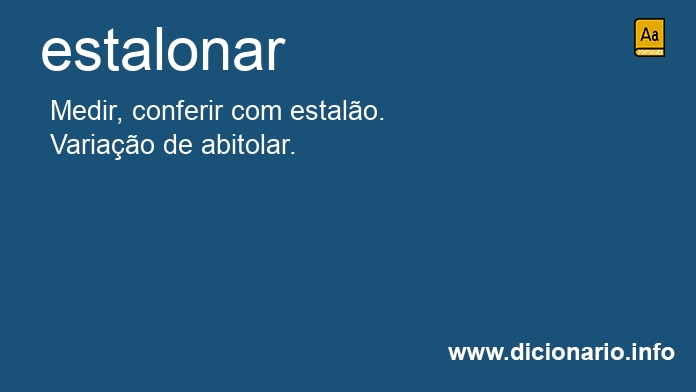 Significado de estalonasse