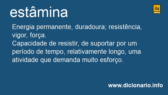 Significado de estmina