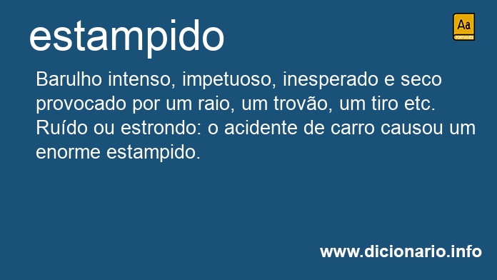 Significado de estampidos