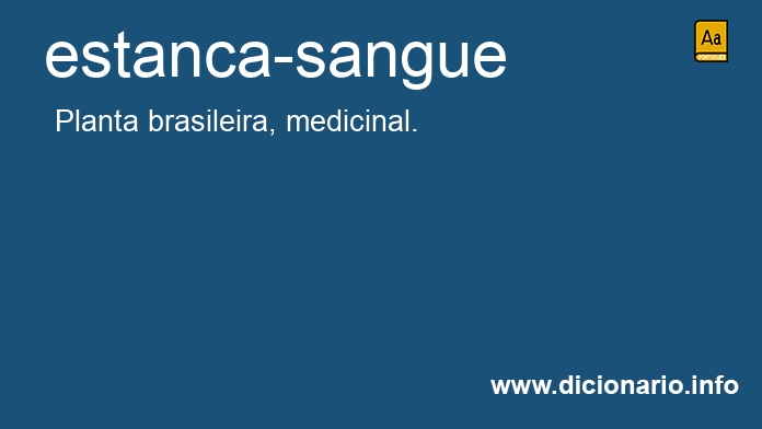 Significado de estanca-sangue