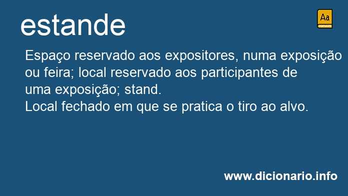 Significado de estande