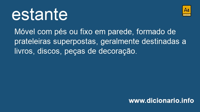 Significado de estantes