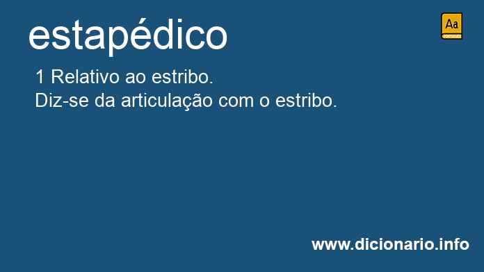Significado de estapdico