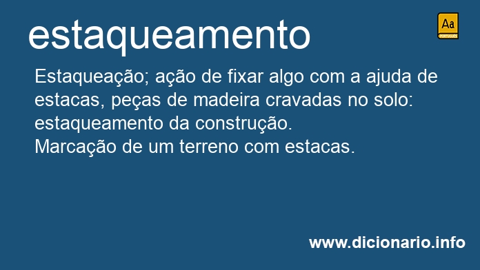 Significado de estaqueamento