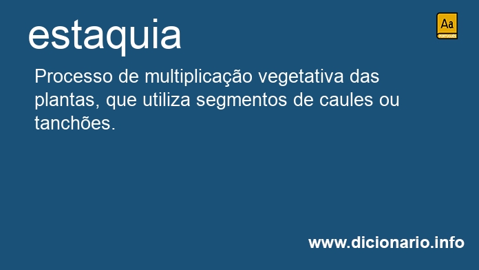 Significado de estaquia