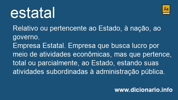 Significado de estatal