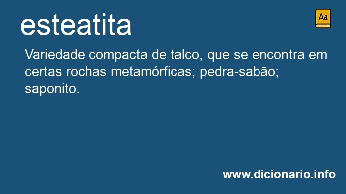 Significado de esteatitas
