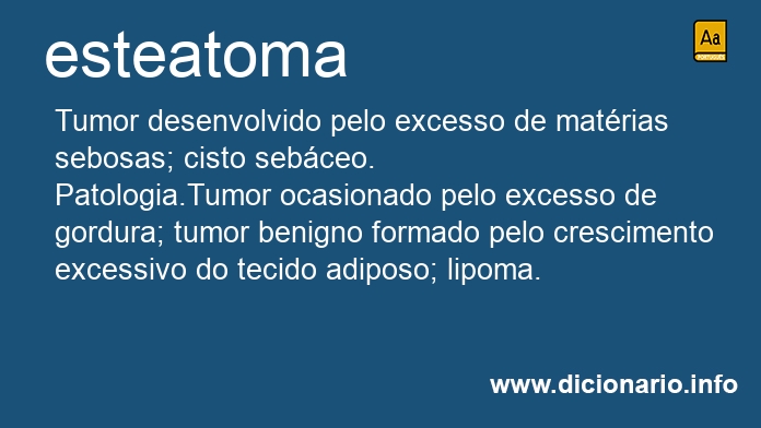 Significado de esteatoma