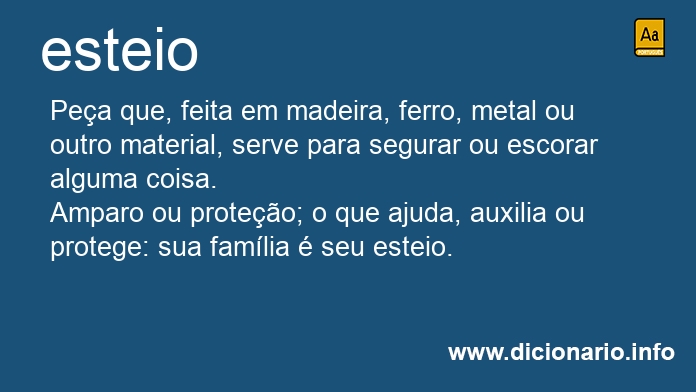 Significado de esteio