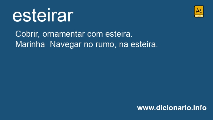 Significado de esteiram