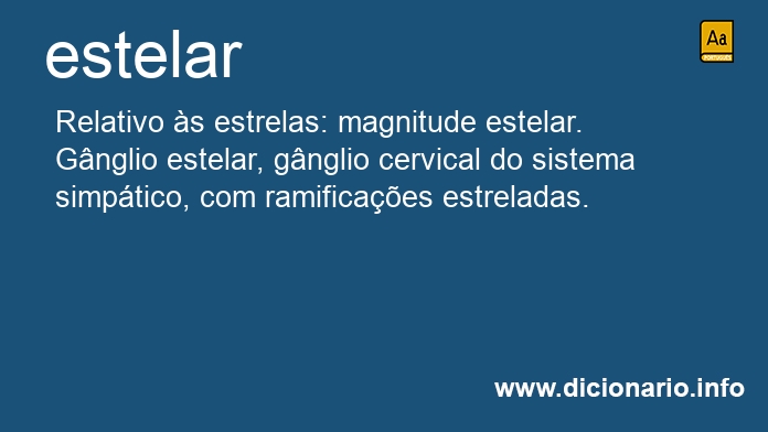Significado de estelar