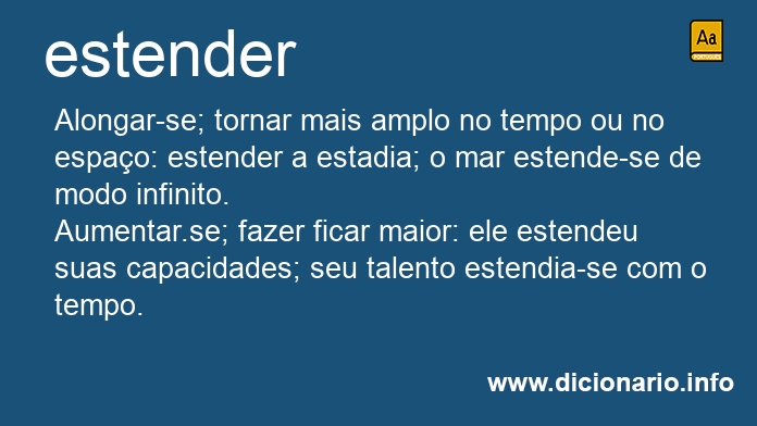 Significado de estenders