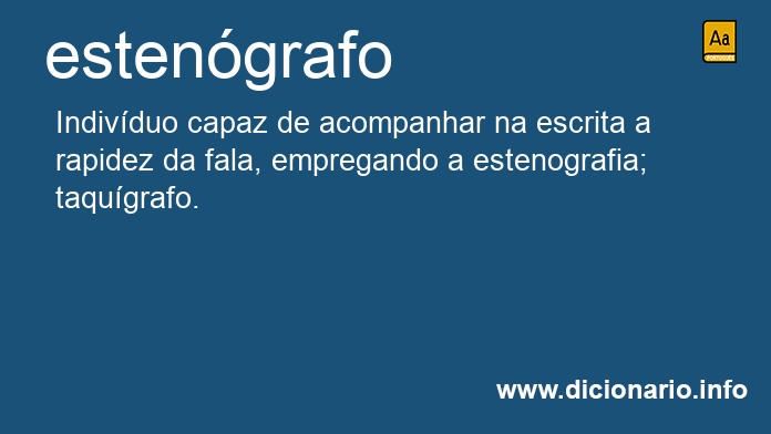 Significado de estengrafos