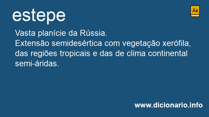 Significado de estepe