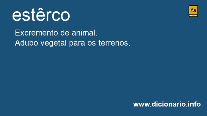 Significado de estrco