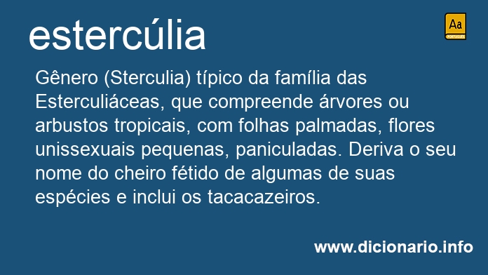 Significado de esterclia