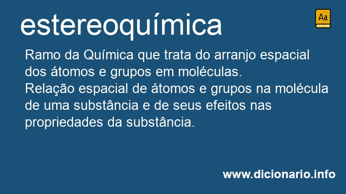 Significado de estereoqumica