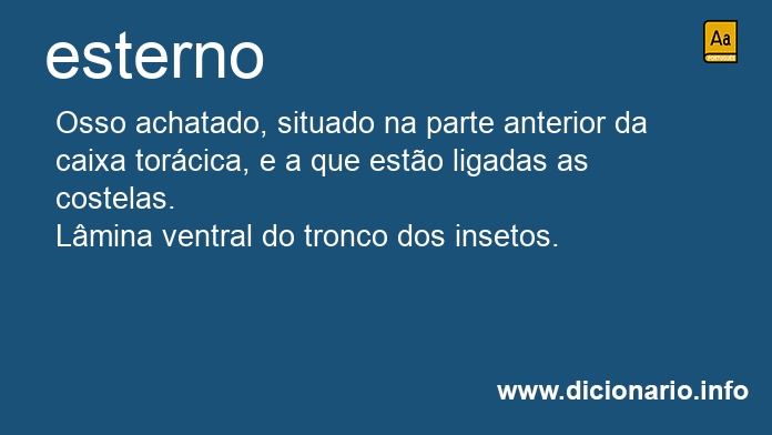 Significado de esterno