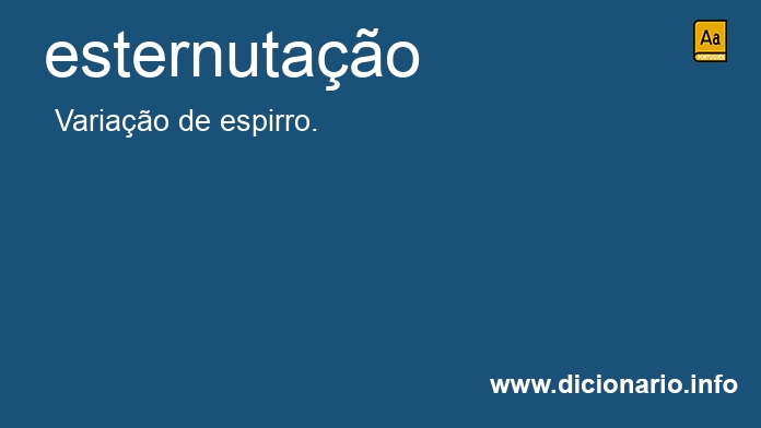 Significado de esternutao