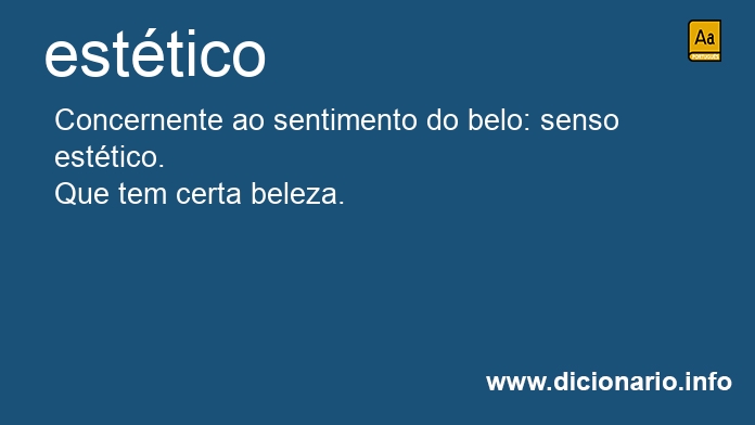 Significado de esttico