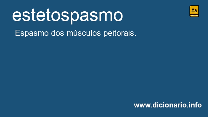 Significado de estetospasmo