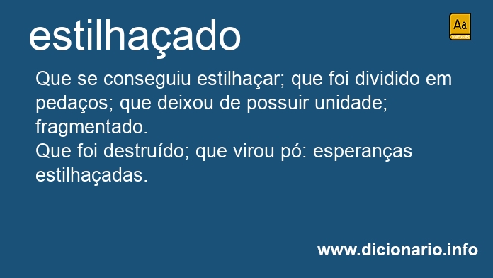 Significado de estilhaada