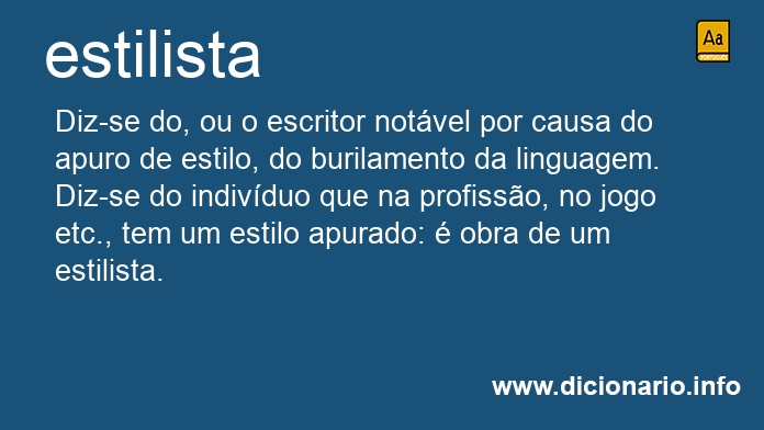 Significado de estilista