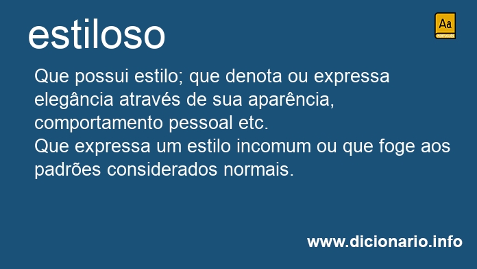 Significado de estilosa