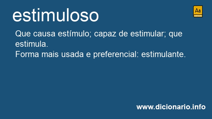 Significado de estimuloso