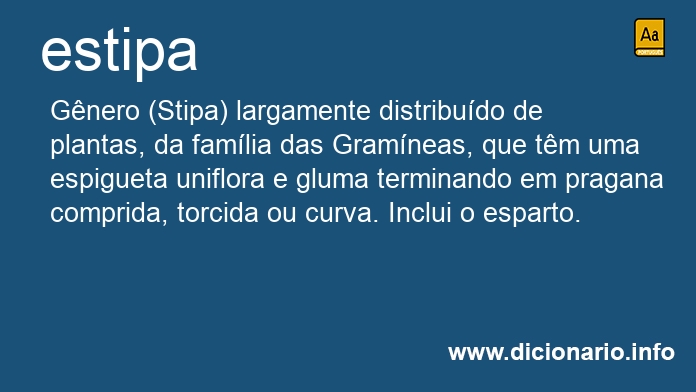 Significado de estipa