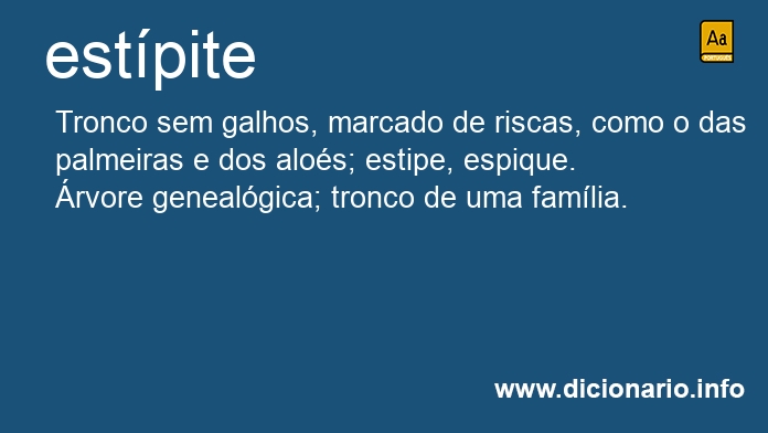 Significado de estpite
