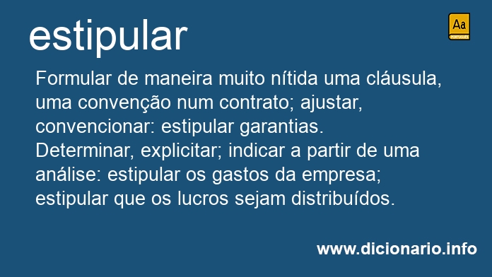 Significado de estipulai