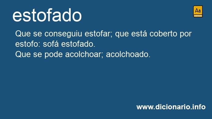 Significado de estofado