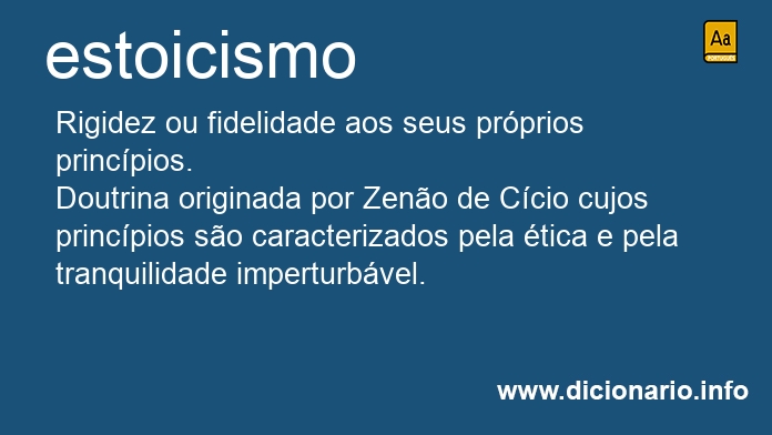 Significado de estoicismos