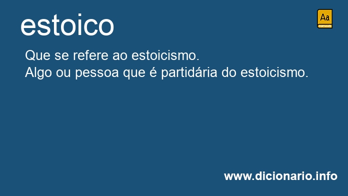 Significado de estoicos